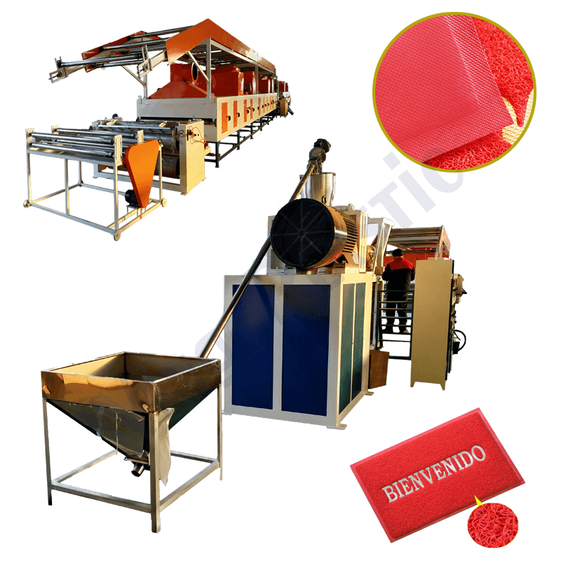 Máquina para fabricar tapetes para puertas con bobina de respaldo de espuma de PVC